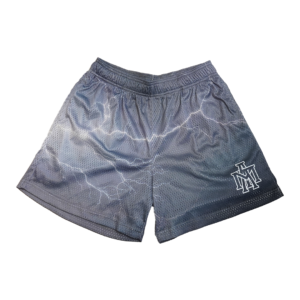 MTA Authentic Lightning Mesh Shorts - Gray/White