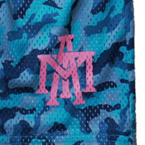 MTA Camo Shorts - Blue/Peach