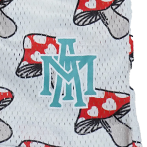 MTA Mushroom Heart Shorts - White/Red
