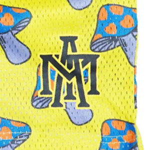 MTA Mushroom Heart Shorts - Yellow/Blue