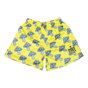 MTA Mushroom Heart Shorts - Yellow/Blue