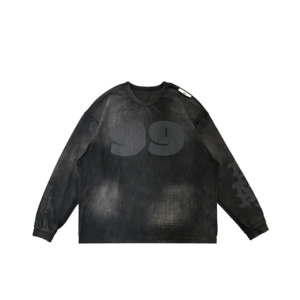 99 Waffle L/S Tee - Black