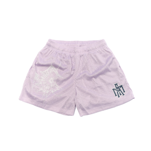 Cobweb Mesh Shorts - Purple