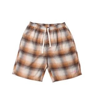 Checkered Shorts - Brown