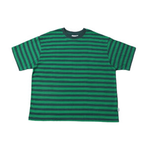 A Star Boxy Striped Tee - Green/Blue