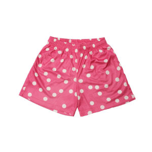 Polka Dot Mesh Shorts - Pink