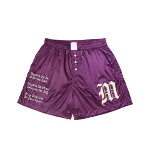 Satin Shorts - Purple