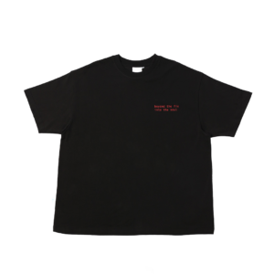 Thermal Boxy T-Shirt - Black