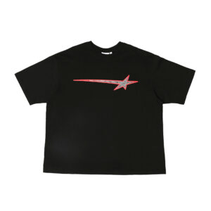 Rhinestone Boxy T-shirt - Black