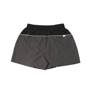 Tonal Panel Nylon Track Shorts - Black